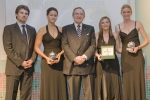 From Left: Arnaud Boetsch, Rolex SA, H.M. King Constantine, Claire LEROY and team,SAF Rolex World Sailor of the Year Awards 2007 photo copyright  Rolex / Carlo Borlenghi http://www.carloborlenghi.net taken at  and featuring the  class