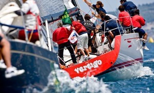 VERTIGO trying hard to stay in the top group of the Swan 45 class  - Rolex Capri Sailing Week photo copyright  Rolex / Carlo Borlenghi http://www.carloborlenghi.net taken at  and featuring the  class