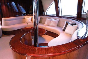 The luxurious main saloon photo copyright Karl Hofman taken at  and featuring the  class