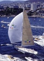 Brindabella on her way to winning the 1997 Sydney- Hobart Yacht Race Photo by Ian Mainsbridge. photo copyright Doyle Sailmakers taken at  and featuring the  class