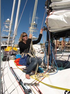 Abby in Cabo - ready to climb the mast photo copyright SW taken at  and featuring the  class