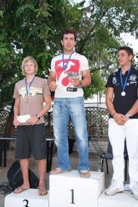 Adonis Bouyouris and the Laser Class. photo copyright Vassiliki Watersports Festival http://www.vassiliki-watersports-festival.com taken at  and featuring the  class