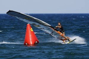 Albeau cruises round the gybe - 2009 Catalunya Costa Brava PWA World Cup photo copyright  John Carter / PWA http://www.pwaworldtour.com taken at  and featuring the  class
