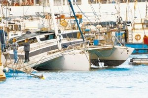 Algoa Bay Yacht Club - damaged cat photo copyright SW taken at  and featuring the  class