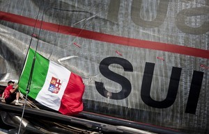 Genova, 17/08/2009
Alinghi 5 in  Genova
Al5 training in Genova.

Guido Trombetta/Alinghi photo copyright Carlo Borlenghi/ Alinghi http://www.alinghi.com taken at  and featuring the  class
