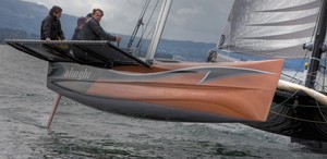Nyon, 04-05-2009
Shakedown sail for Ed Baird and crew on SUI 6 in lead up to the Challenge Julius Baer.
©Photo: Carlo Borlenghi/Alingh photo copyright Carlo Borlenghi/ Alinghi http://www.alinghi.com taken at  and featuring the  class