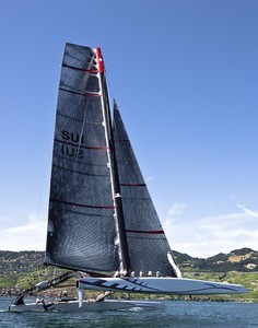 Le Bouveret - 20/07/2009
Alinghi Sailing
First sail for Alinghi 5 on Lake Geneva.
Carlo Borlenghi/Alinghi photo copyright Carlo Borlenghi/ Alinghi http://www.alinghi.com taken at  and featuring the  class