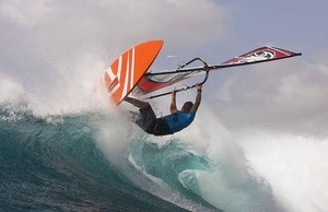Angulo hits the critical section - Cabo Verde PWA World Cup – Day 5 photo copyright  John Carter / PWA http://www.pwaworldtour.com taken at  and featuring the  class