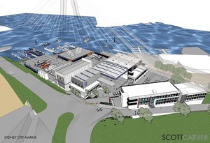 Aerial perspective of new facility photo copyright SW taken at  and featuring the  class