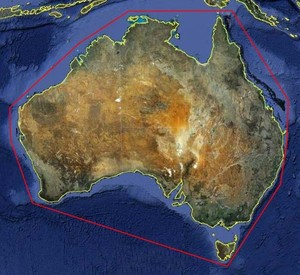 The route of Ian Thompson's 50 Days around Australia to Save our Seas - SOS photo copyright Save Our Seas - Ocean Racing http://www.sosoceanracing.com/ taken at  and featuring the  class