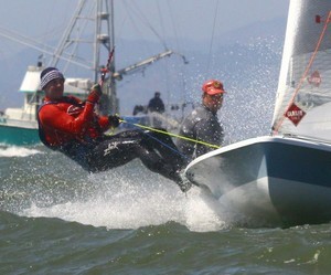 Australia's Malcolm Higgins and Nick Johnston led most of the race - 505 Worlds 2009 photo copyright Rich Roberts http://www.UnderTheSunPhotos.com taken at  and featuring the  class