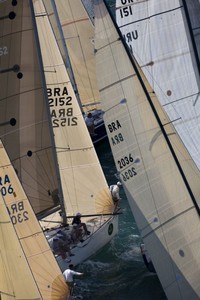 Barcos se alinham para a largada - Rolex Ilhabela Sailing Week photo copyright  Rolex / Carlo Borlenghi http://www.carloborlenghi.net taken at  and featuring the  class