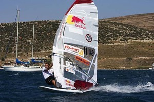 Bjorn Dunkerbeck at full speed - 2008 Alaçati PWA World Cup – Day One photo copyright  John Carter / PWA http://www.pwaworldtour.com taken at  and featuring the  class