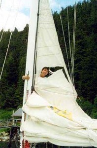 Blown out sail photo copyright SW taken at  and featuring the  class