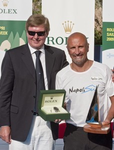 Bruno Meier, General Manager of Rolex SA, Vincenzo Onorato, MASCALZONE LATINO photo copyright  Rolex / Carlo Borlenghi http://www.carloborlenghi.net taken at  and featuring the  class