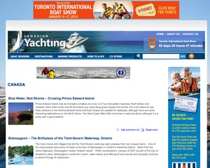 Canadian Yachting's New Website Features Great Canadian Destinations photo copyright Elizabeth A Kerr taken at  and featuring the  class
