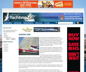 Canadian Yachting's New Website Features Great Sailboat Reviews photo copyright Elizabeth A Kerr taken at  and featuring the  class