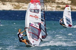 Cagla Kubat - Pegasus Airlines Alacati PWA World Cup - Day 1 photo copyright  John Carter / PWA http://www.pwaworldtour.com taken at  and featuring the  class