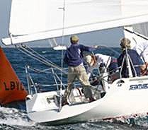 Cal YC team on ther way to a first place finish Saturday photo copyright SW taken at  and featuring the  class