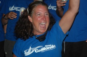 Happy California crewmember finally in Rio photo copyright Clipper Ventures PLC . http://www.clipperroundtheworld.com taken at  and featuring the  class