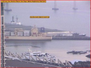 The dismasted BOR90 enters the dock at San Diego photo copyright SW taken at  and featuring the  class