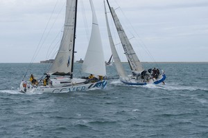 Crossing tacks to Hurst - Class 40 World Championship photo copyright Mike Jones/ Pike Pictures http://www.pikepictures.co.uk taken at  and featuring the  class