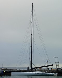 The 44.3 metre high deck-stepped mast was designed and built by Southern Spars. It is the tallest and most powerful maxi rig produced by the Southern Spars yet photo copyright Richard Gladwell www.photosport.co.nz taken at  and featuring the  class