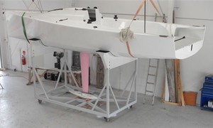 Fred Barrett designed GP26 nearing completion at Van Munsters in NSW Photo: Fred Barrett photo copyright  Andrea Francolini Photography http://www.afrancolini.com/ taken at  and featuring the  class
