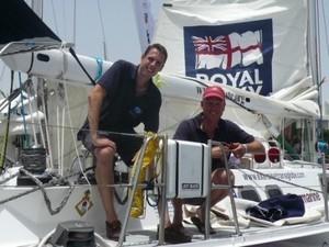 Darren & Michael on board Adventure 1 - Exercise Transglobe photo copyright Exercise Transglobe http://www.exercisetransglobe.com taken at  and featuring the  class