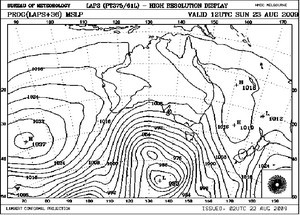 Day 2 prognosis - Audi Hamilton Island Race Week photo copyright Bureau of Meteorology http://www.bom.gov.au taken at  and featuring the  class