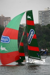 Delonghi - winner of the the Mick Scully Trophy photo copyright Frank Quealey /Australian 18 Footers League http://www.18footers.com.au taken at  and featuring the  class