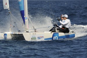 Dode and Moreau - Dart 18 Worlds 2009 and Aruba Heineken Catamaran Regatta 2009 photo copyright Steve Arkley http://www.sailshots.co.uk taken at  and featuring the  class