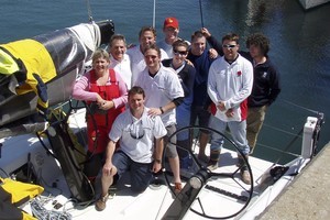 Melbourne to Stanley Race - Ocean Racing Club of Victoria (ORCV), Melbourne(AUS) - 3/11/07   
Paul Bucholtz (second from left) and his crew on Extasea (DK46) were all smiles after learning they had taken out IRC and AMS handicap. photo copyright Simon Dodds taken at  and featuring the  class