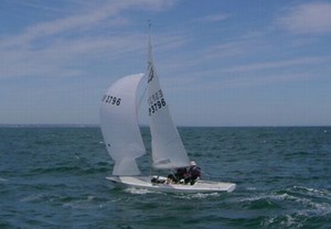 Flying 15 Australian Nationals 2009 Heat 1 winner, Ffatigos (ESP) - image L. Beattie photo copyright Flying 15 taken at  and featuring the  class