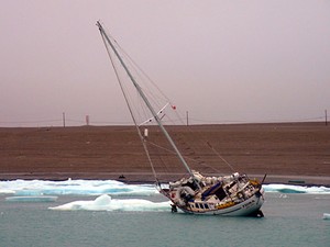 Fiona at Resolute Bay - aground at low tide.JPG photo copyright SW taken at  and featuring the  class