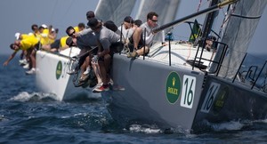 Flas Gordon prepares to hoist their spinnaker - Rolex Capri Sailing Week Day 2 photo copyright  Rolex / Carlo Borlenghi http://www.carloborlenghi.net taken at  and featuring the  class