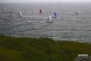 Fleet charging along the shore - Block Island Race Week photo copyright  Rolex / Dan Nerney taken at  and featuring the  class
