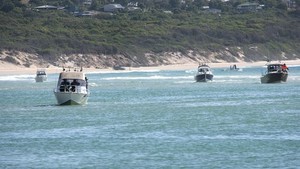 The Toyota 'fleet' heads out during last year's expo, Fraser Fishing Expo 2007 photo copyright MIAA taken at  and featuring the  class