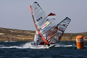 Ghibaudo takes the lead - 2008 Alaçati PWA World Cup – Day One photo copyright  John Carter / PWA http://www.pwaworldtour.com taken at  and featuring the  class