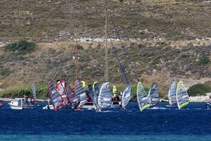 Gusty winds stop the racing - Pegasus Airlines Alacati PWA World Cup 2009 photo copyright  John Carter / PWA http://www.pwaworldtour.com taken at  and featuring the  class