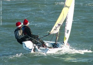 RS Feva at HISC Christmas Cracker 2008 photo copyright Gerald New http://www.sail-world.co.uk taken at  and featuring the  class