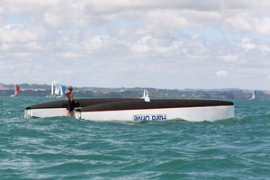 Not a good day out for the catamaran Hard Drive photo copyright Ivor Wilkins/Offshore Images http://www.offshoreimages.com/ taken at  and featuring the  class