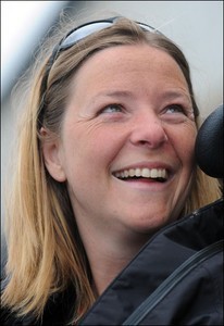 Hilary Lister triumphant quad sailor - photo by The Sun photo copyright SW taken at  and featuring the  class