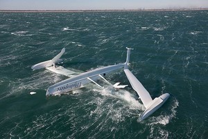 l'Hydroptere after capsizing on 20 December 2008 photo copyright Gilles Martin-Raget / Hydroptere taken at  and featuring the  class