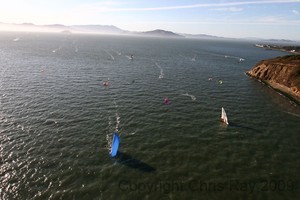 Sailing Photos St Francis Yacht Club 18`` Skiffs Bridge to Bridge
 - Bridge to Bridge Race San Francisco photo copyright Chris Ray http://www.printroom.com/pro/crayivp taken at  and featuring the  class