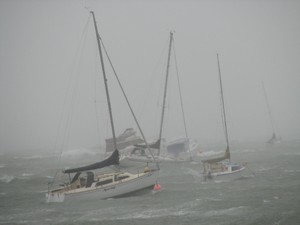 The moorings at Algies Bay, 26 July 2008 photo copyright Ross Walker taken at  and featuring the  class