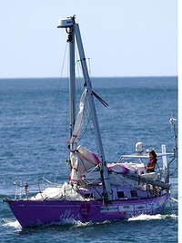 Jessica and her broken mast photo copyright SW taken at  and featuring the  class