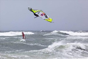 Jonas one handed back loop - 2009 PWA Colgate World Cup photo copyright  John Carter / PWA http://www.pwaworldtour.com taken at  and featuring the  class