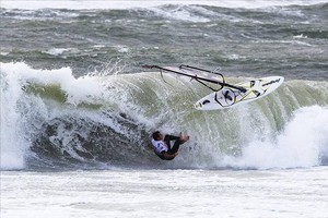Josh Angulo lets go - 2009 PWA Colgate World Cup photo copyright  John Carter / PWA http://www.pwaworldtour.com taken at  and featuring the  class