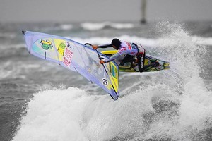 Kauli Seadi warms up - 2009 PWA Colgate World Cup photo copyright  John Carter / PWA http://www.pwaworldtour.com taken at  and featuring the  class